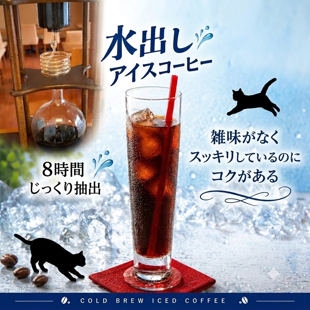 cafe_ronronne's tweet photo. この暑い時期にぴったりな
『#水出しアイスコーヒー』
『#COLD BREW ICED COFFEE』 とも言われています♪
6〜8時間かけて一滴一滴じっくりと
お水で抽出
雑味がなくスッキリしているのに、
まろやかな深いコクが楽しめる自慢の一杯です。
涼しい店内で、ホッとひと息つきにいらしてくださいね。 https://t.co/2uFNWh0GW6