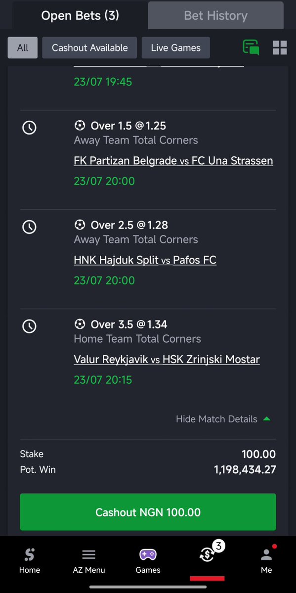 OdenwaBTC's tweet photo. I rebooked this special teams to get 2-3 corners to the best ones to deliver 

3700 odds 👉 XG3JA5 https://t.co/uFfHjXREgu