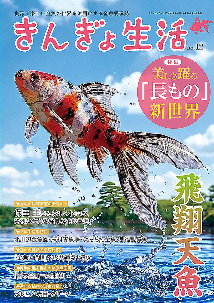 📢近日発売📢 年1回発売の #金魚 専門誌『#きんぎょ生活 No.12』は7月