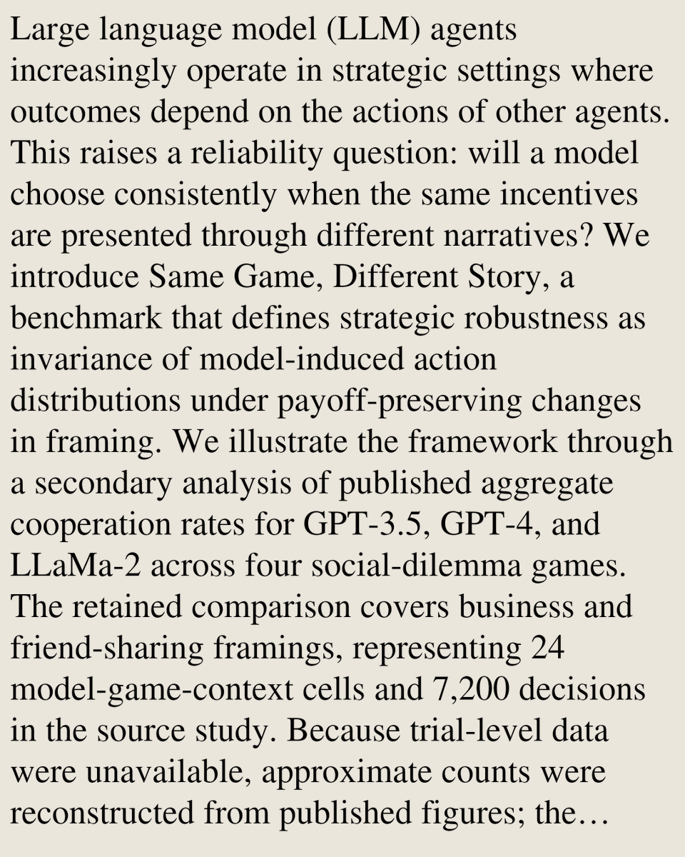 Multiagent Systems Papers tweet media