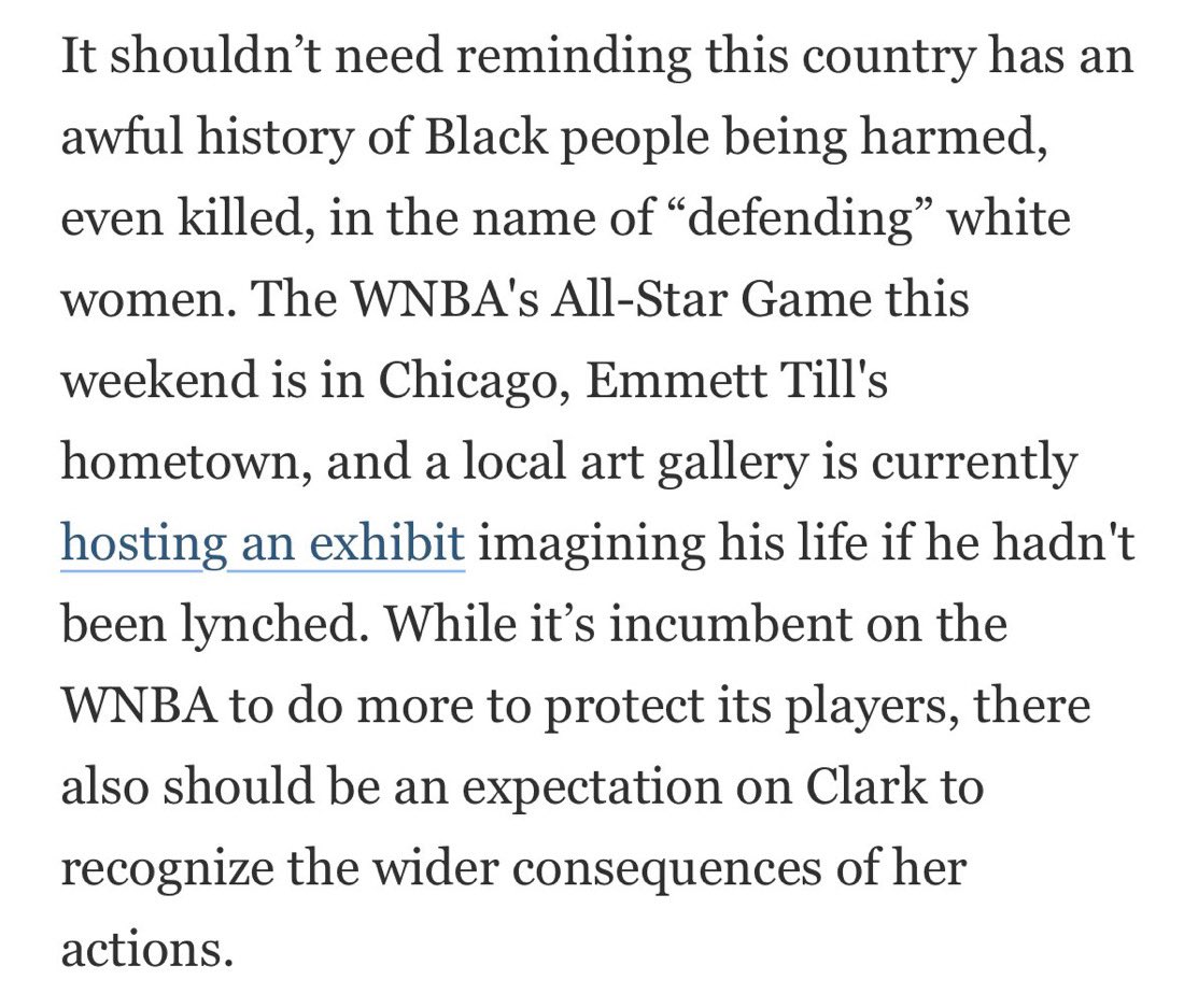 HalfDeadSports's tweet photo. This paragraph in the Caitlin Clark article, written by this Karen is one of the wildest things I’ve ever read??? https://t.co/6rXQWc3eDj