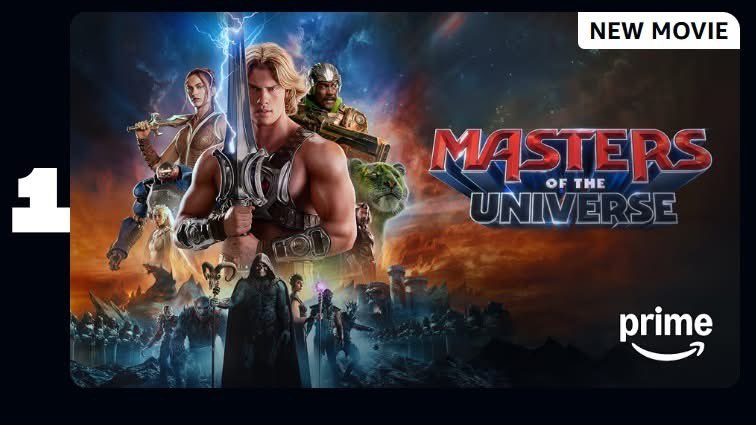 dan2die4's tweet photo. MASTERS OF THE UNIVERSE IS NUMBER 1 ON AMAZON PRIME!!!!! WE DID IT!!! 🙌🏻🙌🏻🙌🏻🔥🔥🔥🔥#mastersoftheuniverse https://t.co/Mh1pWiWdoM