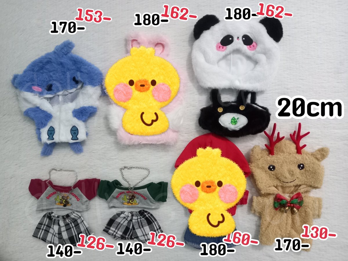 Dollystation_02's tweet photo. พร้อมส่ง ชุดน้อง20cm
ลด10% + ส่งฟรีลทบ! สนใจDMค่ะ

#ชุดตุ๊กตา20cm #ตลาดนัดATEEZ #ตลาดนัดPLAVE https://t.co/c2SzxeegLN