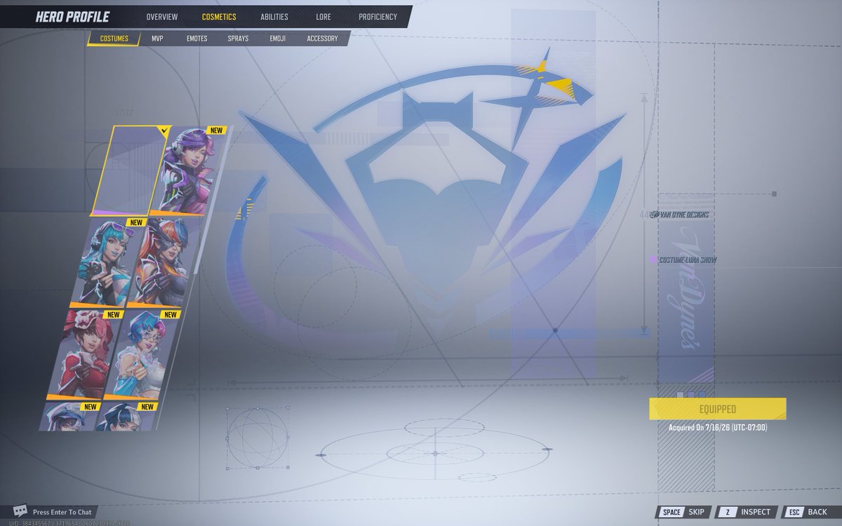 RivalsInfo's tweet photo. ‼️UPDATE: UNRELEASED LUNA SNOW SKIN

The upcoming Luna Snow skin, seems to be apart of the Van Dyne designs set. #MarvelRivals https://t.co/1APvIwQrT3