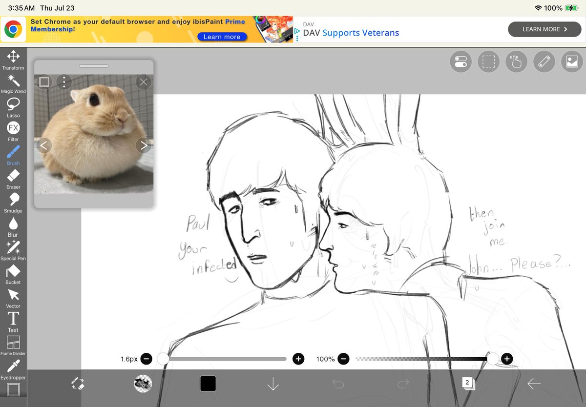 thisisspookz's tweet photo. I wanted to do a furry infection for Paul infecting John with it but it’s gonna mostly be Paul slowly turning into the furry bunny while trying to turn John into one (got this off a Roblox game) https://t.co/GxfKErxfwc
