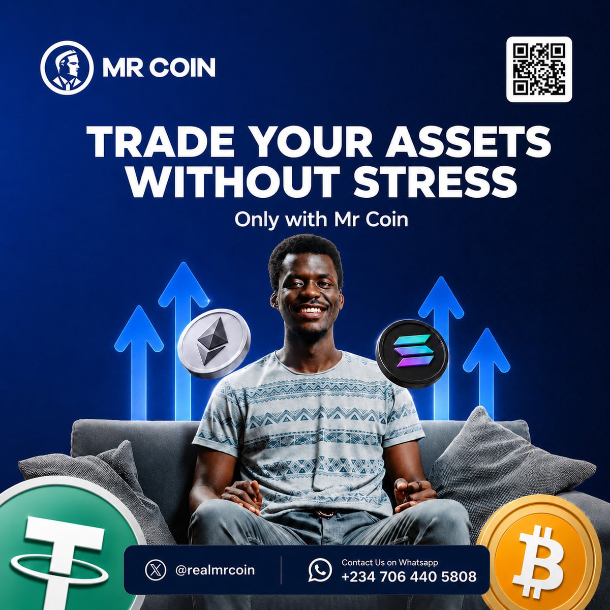 realmrcoin's tweet photo. Trading your crypto doesn't have to be complicated.

With Mr Coin, you get a fast, secure, and stress-free trading experience all in one place. 

Whether you're buying, selling, or swapping assets, we've got you covered.

Trade smarter. Trade easier. Trade with Mr Coin. 
https://t.co/WdDXspQCkM