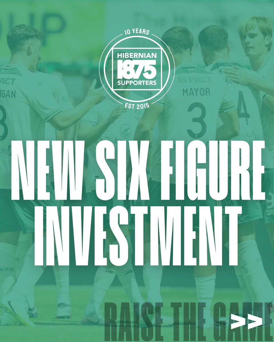 hfcsupporters's tweet photo. 🆕 We are pleased to confirm Hibernian Supporters Ltd (HSL) has made a further investment in Hibernian FC following the club’s recent share issue.

The investment has allowed us to maintain our 7% shareholding and provide additional finance to the club ahead of the new season.

Click below to read more:

👉 https://t.co/FWhXMTFj7q

#RaiseTheGame | #AlwaysHibs