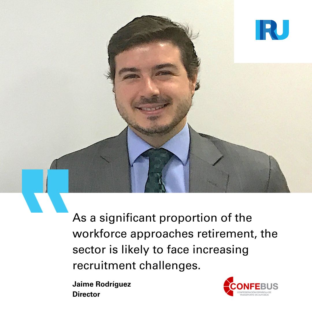 the_IRU's tweet photo. 🚍 Spain's shortage of bus &amp; coach drivers is becoming increasingly visible.

For @ConfebusSocial, one of the biggest barriers is access to the profession.

Many people assume that driving a bus only requires a licence.

The reality is more complex.