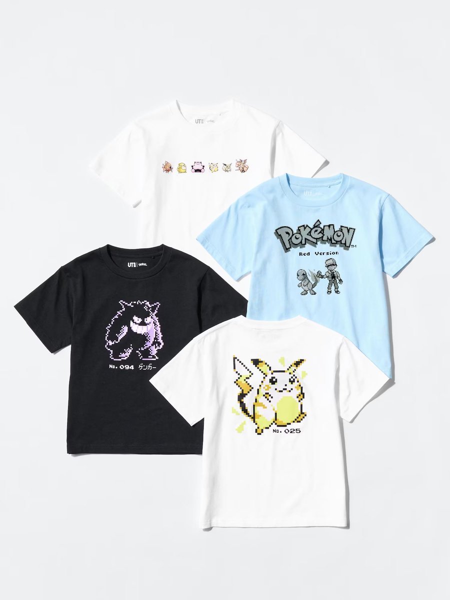 PokeGetInfoMain's tweet photo. 【ポケモン×ユニクロコラボ】
明日7月24日(金)より「ポケモン30th UTコレクション」第二弾の販売開始
特設ページも公開されているので興味ある方は要チェック👇

📅販売開始日
2026年7月24日(金)～
※オンラインストアでは8時15分より販売開始

✅MEN(4種類)
・ヒトカゲ
・ピカチュウ/ライチュウ
・ミュウツー/ミュウ
・イワーク/スターミー/ライチュウ/ラフレシア/マタドガス/フーディン/ウインディ/サイドン

✅KIDS(4種類)
・ヒトカゲ
・ピカチュウ
・ゲンガー
・コイキング/コダック/カビゴン/ピカチュウ/イーブイ/カイリュー

✅商品ページはこちら
https://t.co/y8oBl3N0X4

✅ポケモン30th UTコレクション特設ページ
https://t.co/tpOnKiPFH0