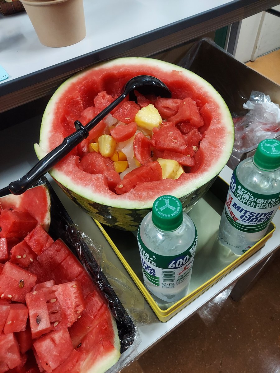 入善ジャンボ西瓜は大きいだけしゃなくてとっても美味しいのです😋 by