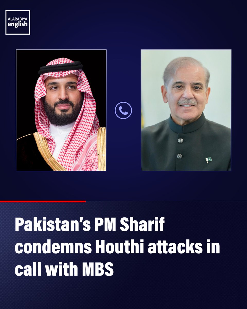 Pakistans Prime Minister Shehbaz Sharif says he condemned Houthi militia