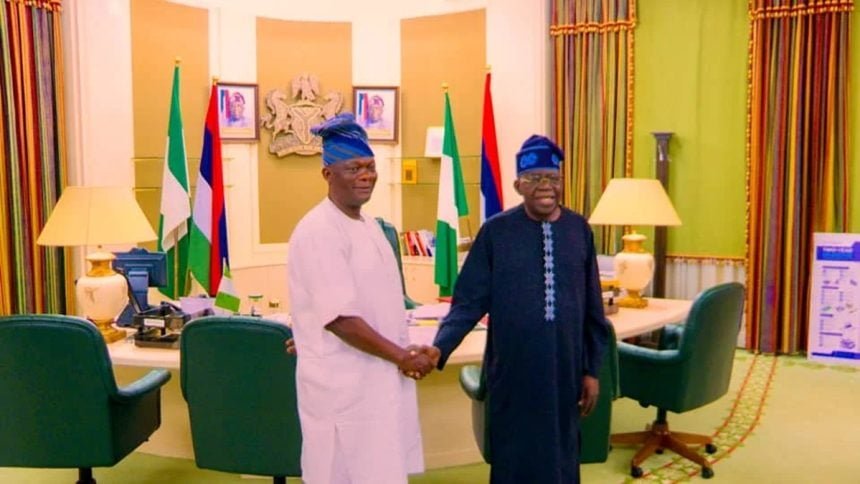 IbadanWatch's tweet photo. Tinubu Tasks Folarin to Resolve Oyo APC Crisis.

President Bola Tinubu has directed former Senate Leader Teslim Folarin to reconcile feuding APC leaders in Oyo State ahead of the 2027 elections.

The move follows disputes over Senator Sharafadeen Alli's governorship candidacy. https://t.co/orBGYfM7M7