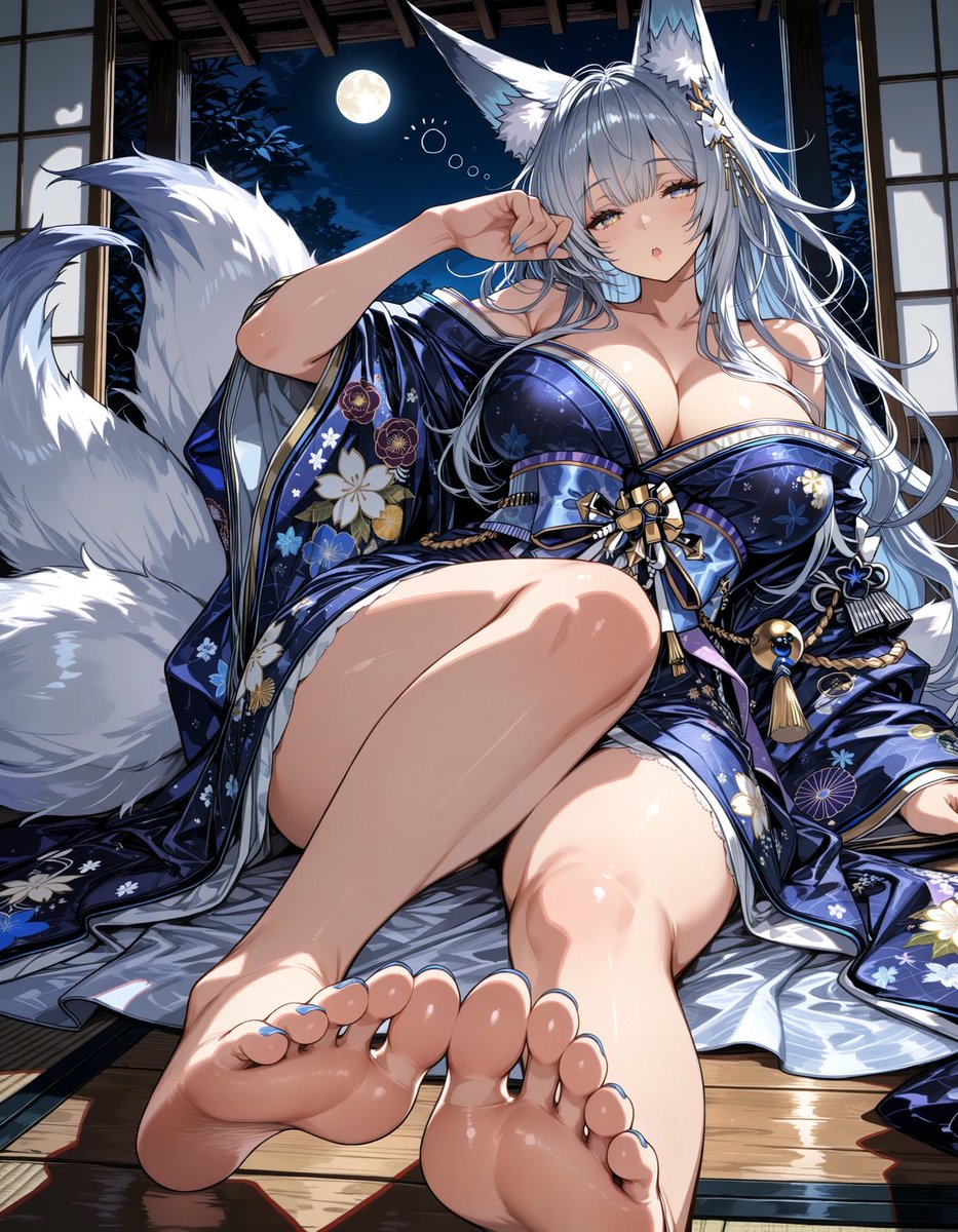 ExMobuu9999's tweet photo. Dreaming under the moon.
Dangerously hard to wake.

#Shinano #AzurLane #AIart #AnimeArt #FoxGirl #MoonlitNight https://t.co/jRU2i2PSs3