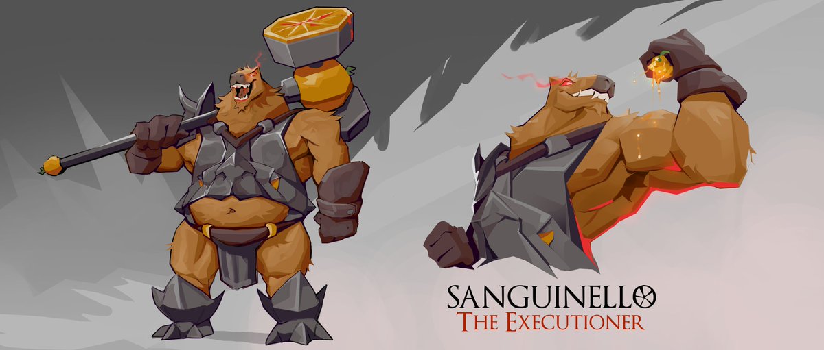 Nimphuny's tweet photo. Evil capy(bara) knight https://t.co/kFhYMbw7ZM