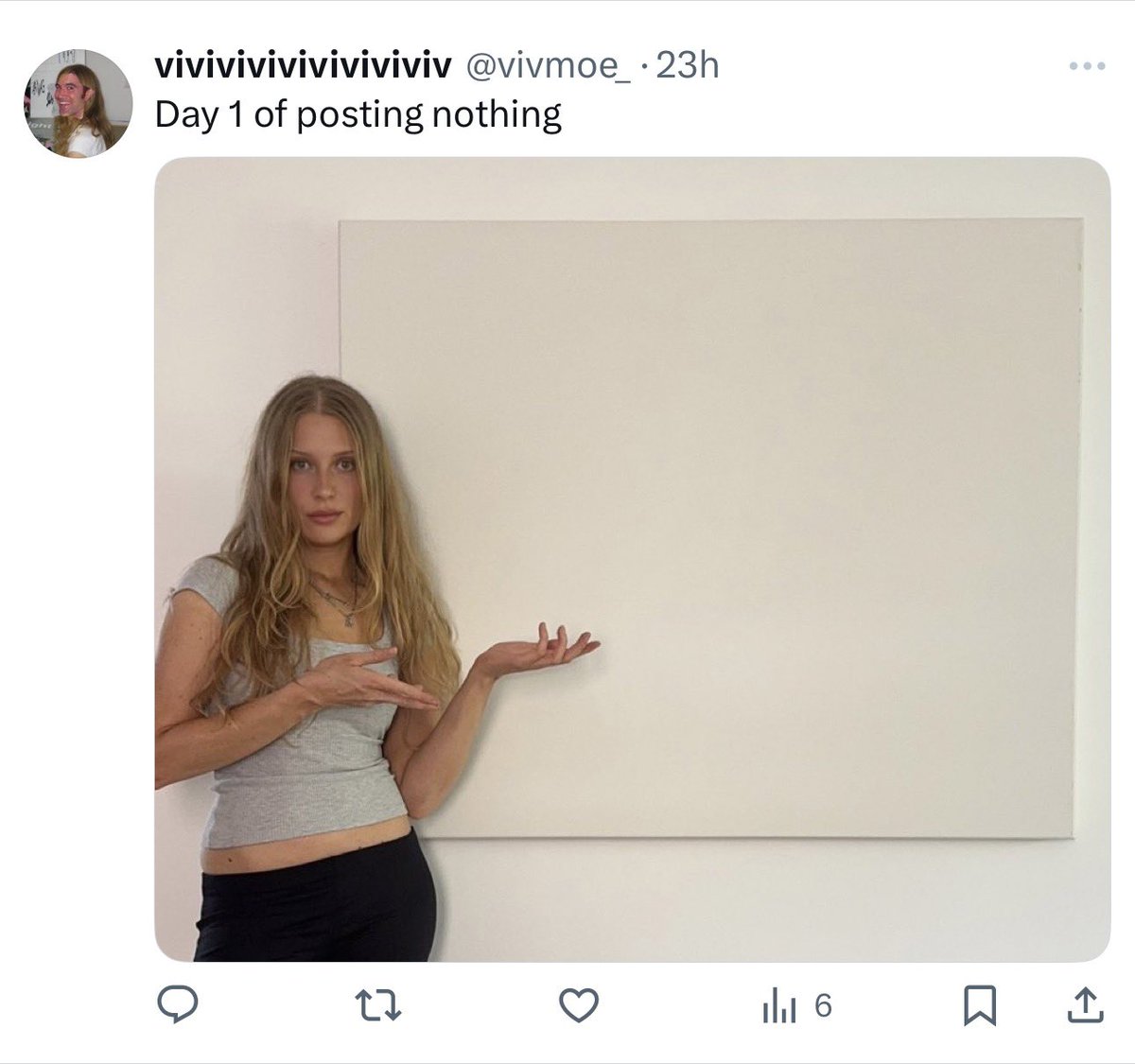 vivmoe_'s tweet photo. Day 2 of posting nothing https://t.co/YiAJKmYqto