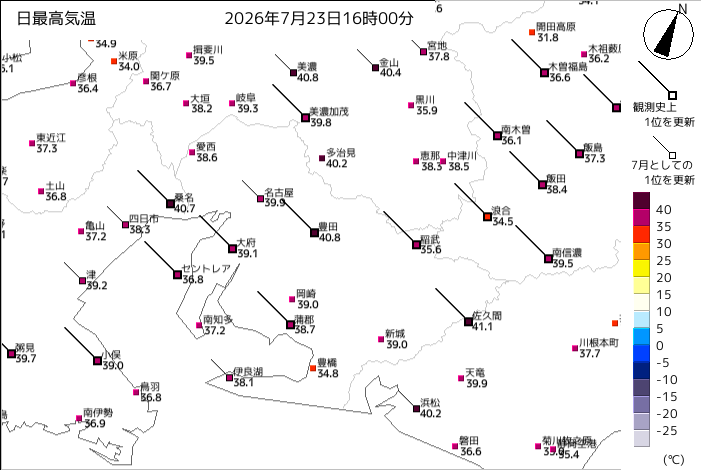 futian's tweet photo. 今日は浜松市内でも40℃超えの酷暑日。
東海地方はどこも軒並猛暑日を記録してるのに
おい豊橋！なぜお前だけ34.8℃って… https://t.co/HFylu8EXzS