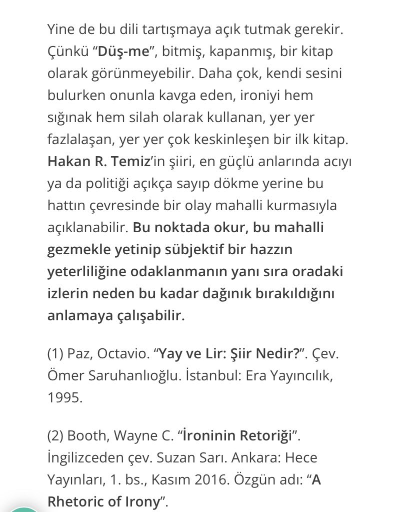 ErgnGezici's tweet photo. Düş-me kitabını (@Mayisyayinlari / @hakanrtemiz ); ironi ve parçalanan şiir öznesi ekseninde okumaya çalıştım. Şiirin kırık yapısının yalnızca biçimsel bir tercih mi, yoksa duygusal ve düşünsel bir strateji mi olduğunu tartışmaya açtığım yazı SonBaskı’da. https://t.co/7gwkhMoeD8 https://t.co/66nsgkLbFu
