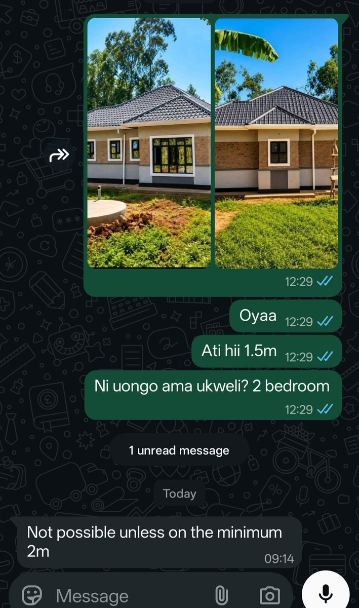 Kimuzi_'s tweet photo. Wewe Ni kama uwa unapiga picha nyumba za watu Kwa Barabara. I asked my learned friend mwenye amedeal Na izi Vitu for 6 years about this akasema hakuna kitu kama hio. 1.5m Ni uongo. https://t.co/vhRqee5W4Y