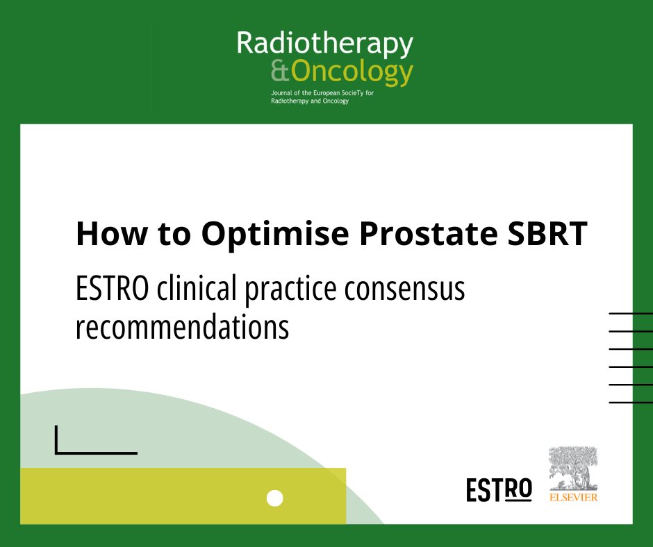 ESTRO_RT's tweet photo. 🚨 Just published in the #GreenJournal!
How to optimise #prostatecancer #SBRT: New ESTRO consensus recommendations 💡
✅ Evidence-based guidelines
🎯 Patient selection &amp; follow-up
✏️ Contouring, dose &amp; fractionation
⚙️ Delivery techniques
👉 https://t.co/szJCbhgS2P
#radonc https://t.co/pOATUSaVXn
