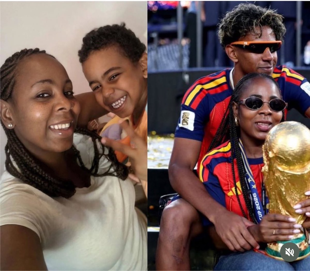 BahityaRonaldo's tweet photo. Lamine Yamal with his beloved mother then and now❤️ https://t.co/wzYG5EXKl4