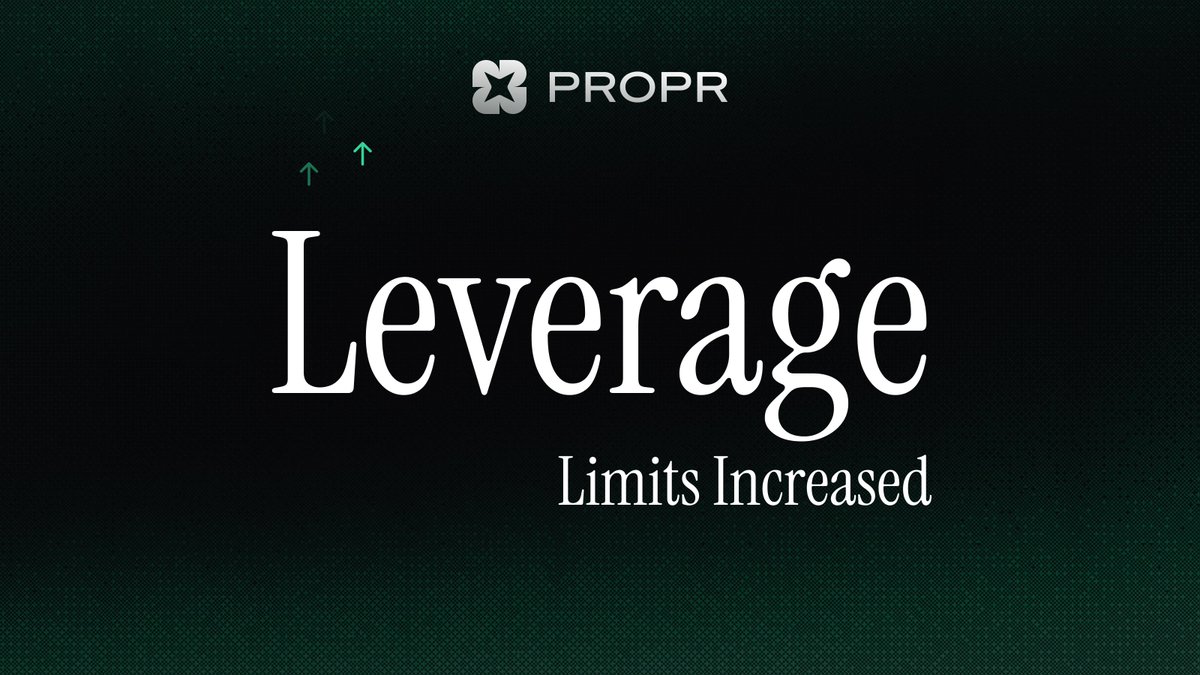 ProprFR's tweet photo. Les limites d'effet de levier ont été augmentées sur les actifs suivants.

XYZ:100: 4x to 10x
XYZ:SP500: 4x to 10x
CL: 4x to 8x
BRENTOIL: 4x to 8x
SILVER: 4x to 8x
GOLD: 4x to 8x

S'applique à toutes les tailles de compte, challenges et trading fondé (funded). https://t.co/l4kjrzu0sL