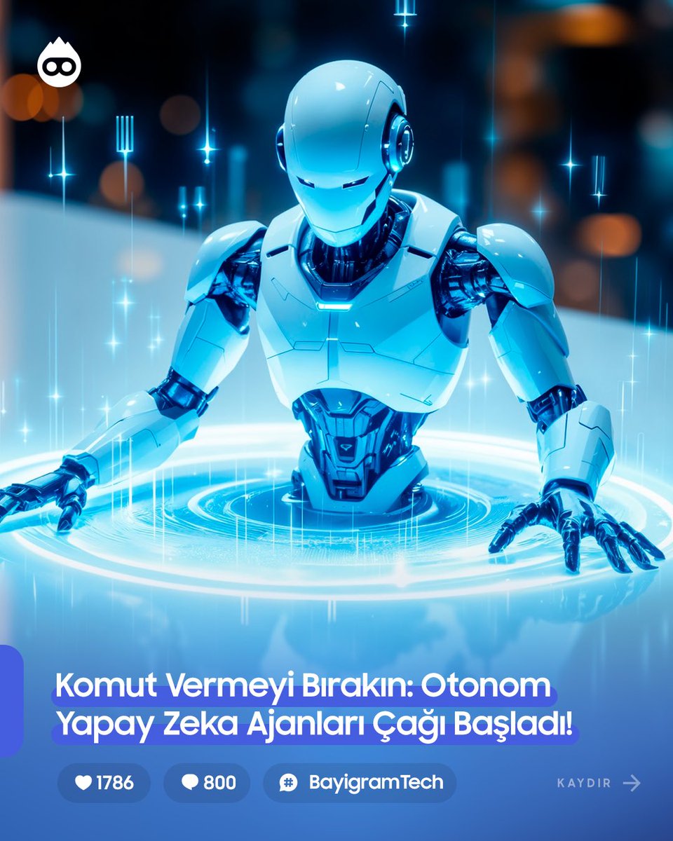 bayigramcom's tweet photo. Yapay zeka artık sadece cevap vermiyor, işi uçtan uca yapıyor! 

Otonom yapay zeka ajanları (Agentic AI) dönemi başladı. 

Detaylar görselde!

#VeriMerkezi #YapayZeka #Bayigramteknoloji  #Teknoloji #Sürdürülebilirlik https://t.co/3lqRk8MAPD