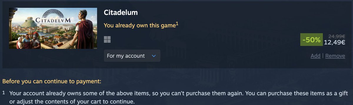 abylight's tweet photo. Do you know someone who loves Roman Empire?
You can now purchase Citadelum as a gift...
50% Off for a limited time on #steaming
https://t.co/dCBOl3xmM6 https://t.co/GGSoIDYIxS