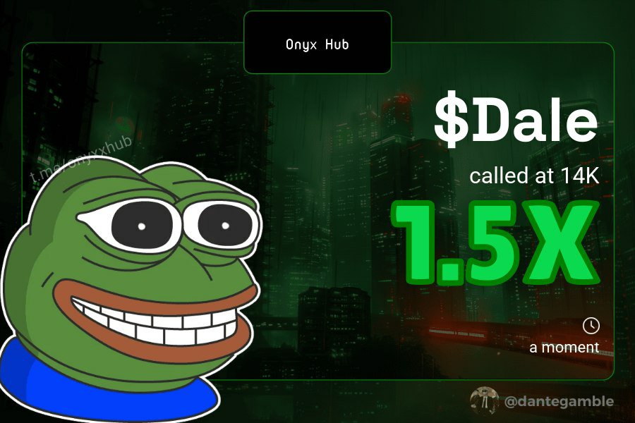 Dex_chiller1's tweet photo. 🔥 $DALE just pushed 1.5x! 💰

🤴 CA>> 6cmSs58irWKE2ayjUouJgawxgM6zvhqVdnZPRV7Zpump

💎 Early entries are already in profit. https://t.co/1GOAkghFLR