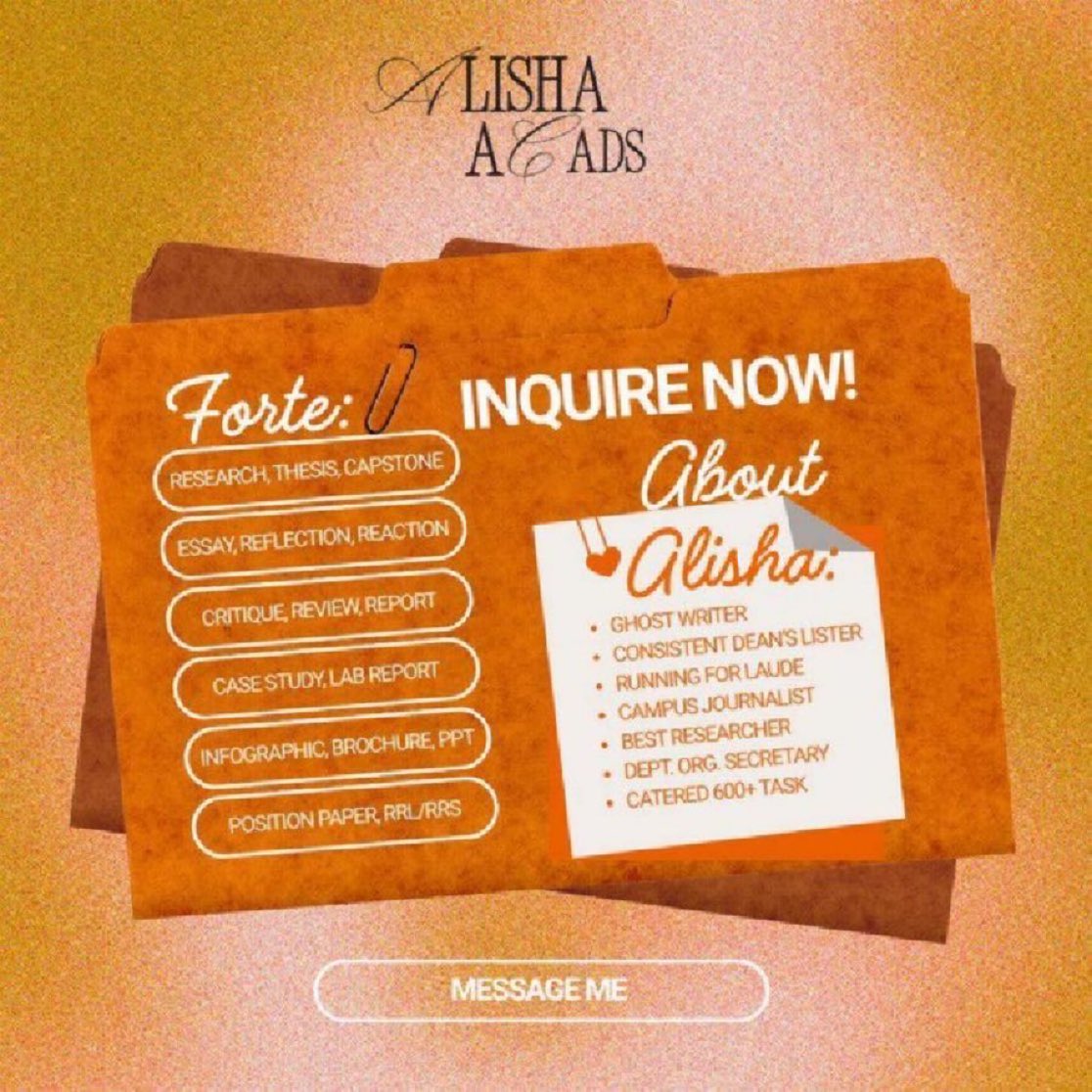 alishacads's tweet photo. From research to essays, case studies to PPTs — quality output guaranteed 📝  
DM for more inquiries 📨

lf client academic commissioner commission acad comms ph comms research rrl rrs assistance essay help student ph for hire critique journal literature review commsX brochure https://t.co/kvM9ed0600