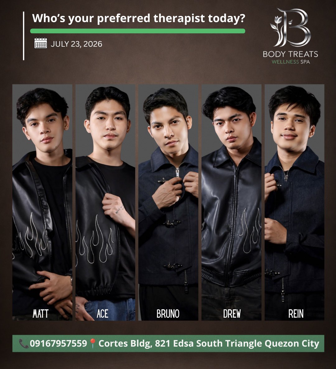 bodytreatsQC's tweet photo. Who’s your preferred therapist today?💚

For Reservations:
📞 SMS/Call/Viber: 0916-795-7559

📱 Telegram: @Bodytreats
🔗https://t.co/oVK2HjjeDS

📘 Facebook: Boss Lakz
🔗https://t.co/4CPc6A3rRZ

🐦 X: @bodytreatsQC
🔗https://t.co/TltlyIq1sW

⭐ For Client Reviews & Feedback:
🐦 X: @btwsreviews
🔗https://t.co/LqiL5Won0b

#AvailableTherapists #BodyTreats #ThursdayWellness