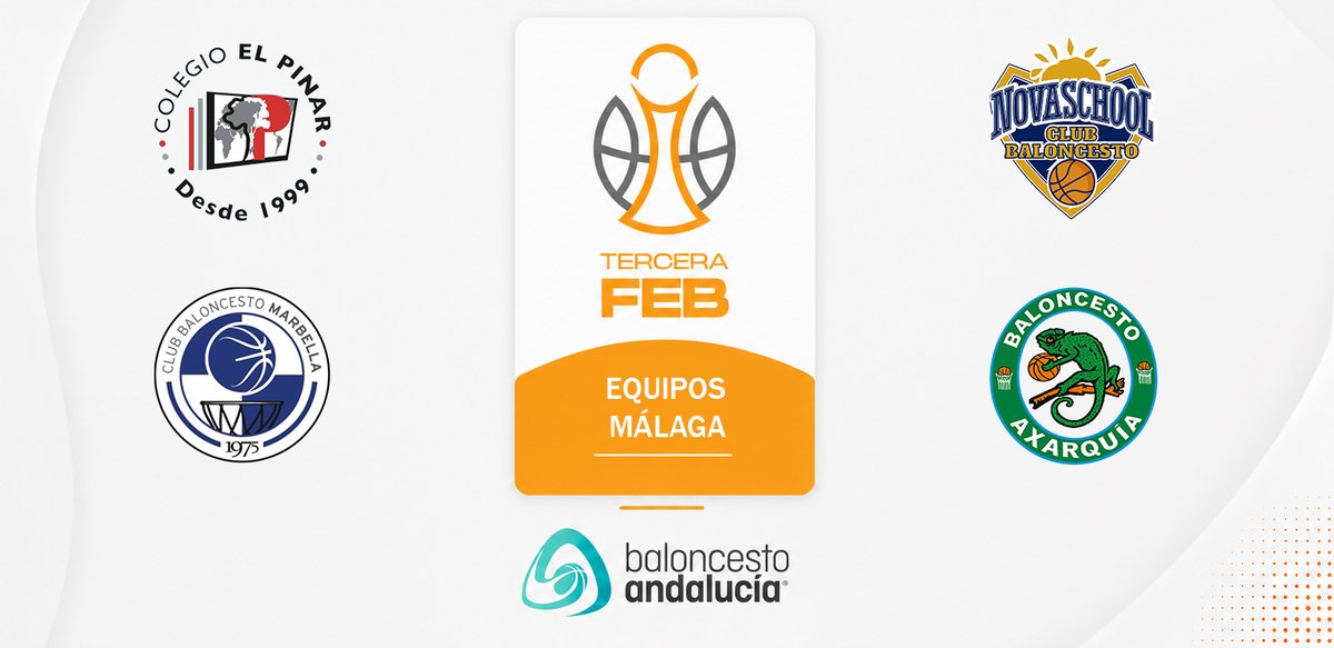 FAB_Malaga's tweet photo. Málaga contará con cuatro representantes en la Tercera FEB 2026/27 de @BaloncestoESP 🏆

➡️ @ColegioEP , Hospital Ochoa @CBMarbella1 , @CBNovaschool Rincón de la Victoria y Rincón Dental Axarquía

🔗 https://t.co/9xtFFU3Vx6 https://t.co/T2G7Crom1g