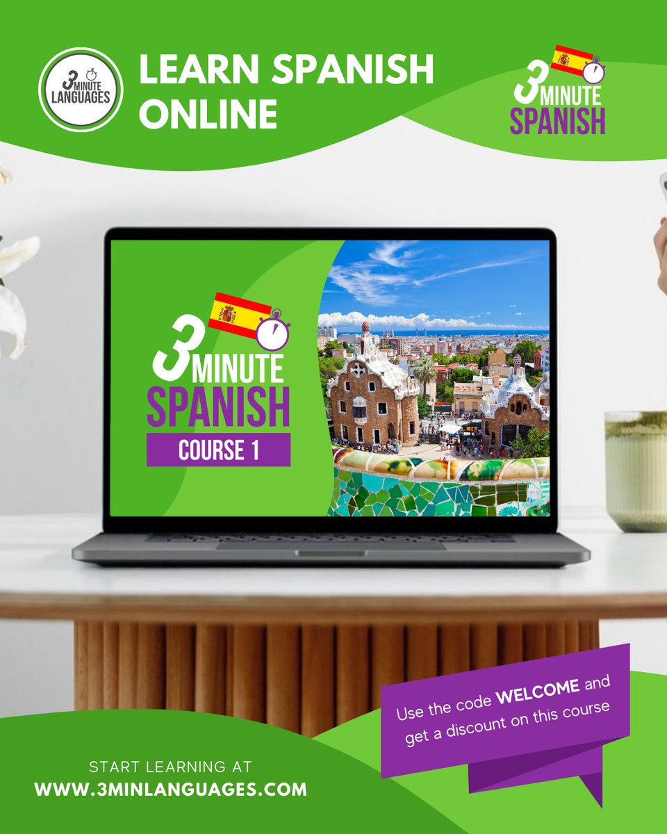 3MLanguages's tweet photo. Hola 🙂🇪🇸
I made my course “3 Minute Spanish” to help complete beginners start speaking Spanish with ease.
Start here 👉 https://t.co/MalgplKRO1
You can find my complete catalogue of Spanish courses here: https://t.co/p9wRcGAlAo
#learnSpanish #Spanishonline #Spanishlessons https://t.co/6s0omsif4D