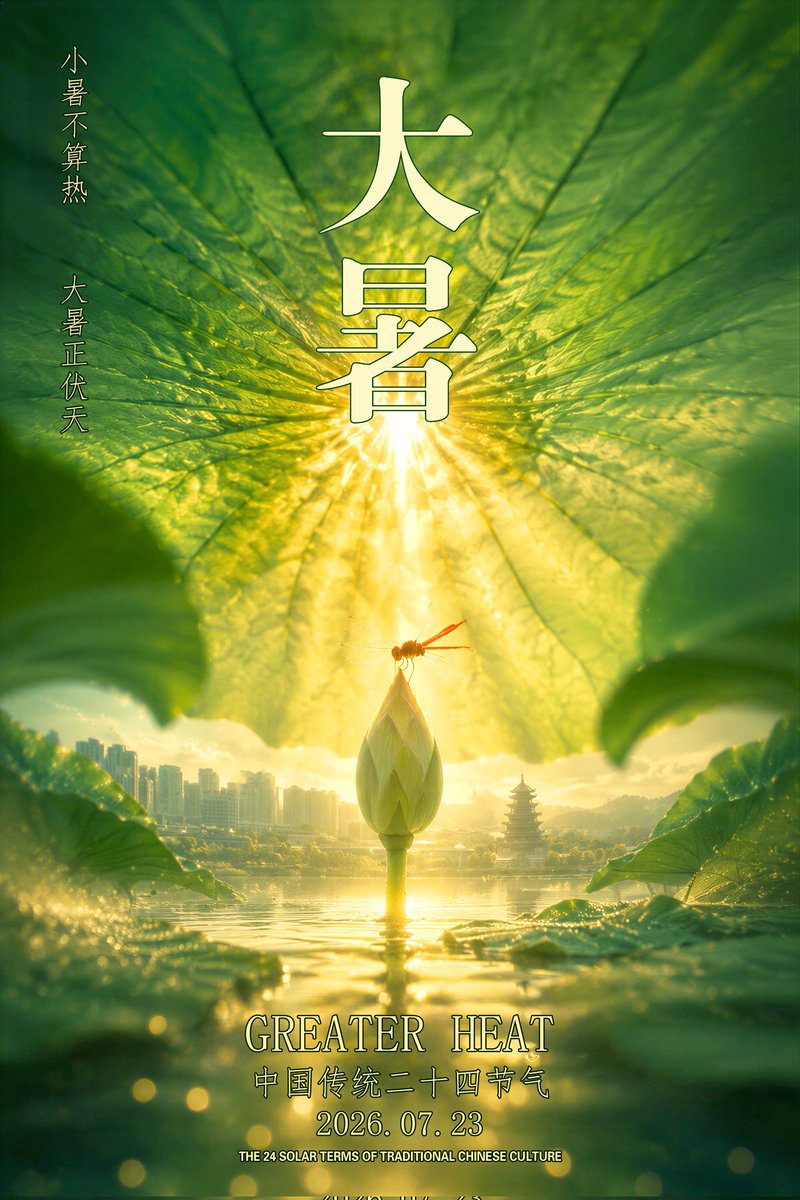 DiscoverSuining's tweet photo. 中国二十四节气|大暑至，夏正浓！🌞#China #Suining #24SolarTerms https://t.co/vtHQJ6wcfV