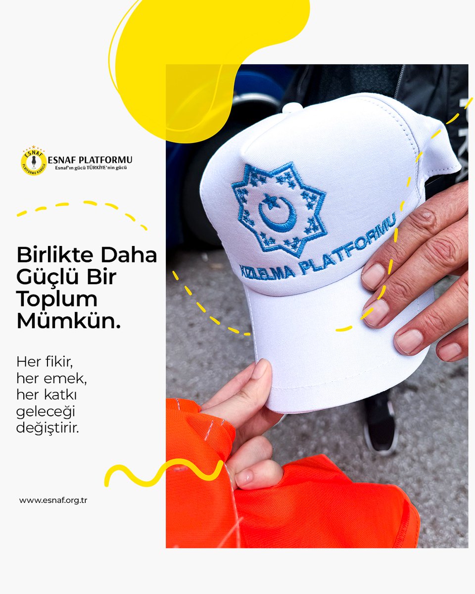 esnaforgtr's tweet photo. Birlikte Daha Güçlü...
#esnafplatformu #esnaf #platformu #şapka https://t.co/Iz78blJ9fT