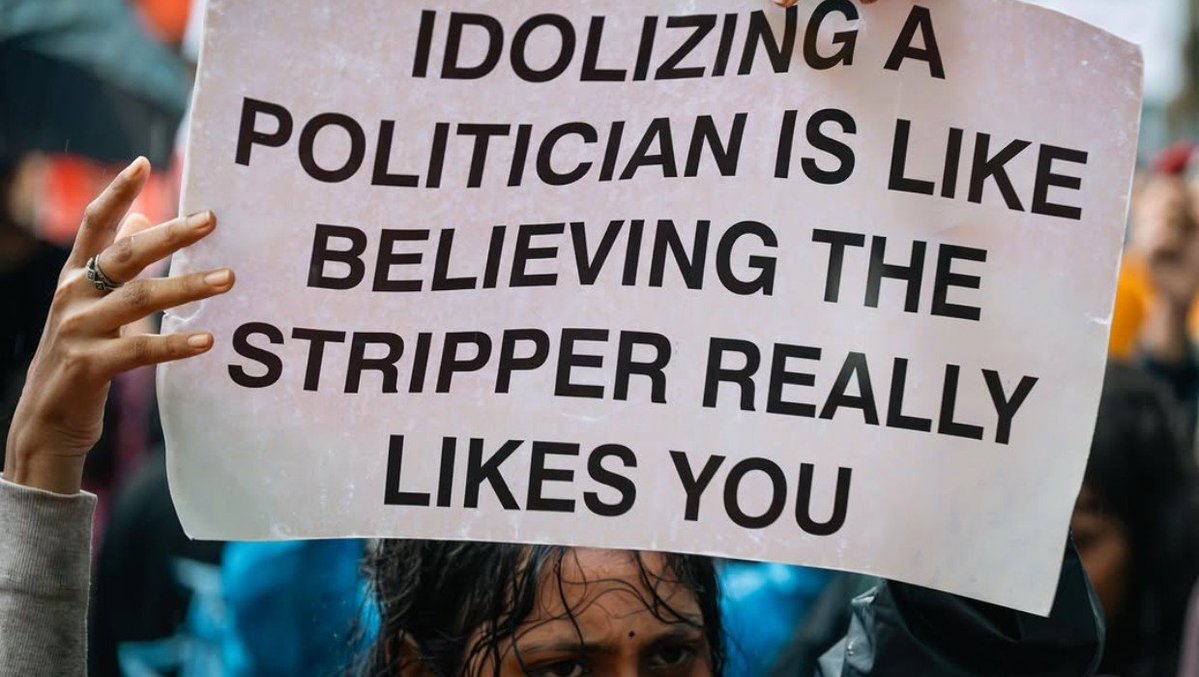 gin_awk's tweet photo. At the very very least we got banger meme postersss through the protest https://t.co/ItNaLfW04R
