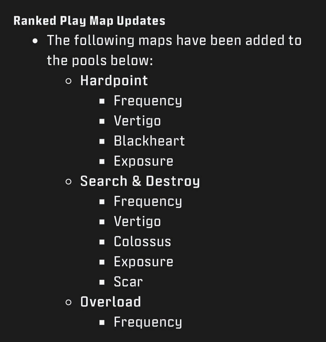 Lone_off's tweet photo. Black Ops 7 - S5 Ranked CDL Maps Pool 

Vous en pensez quoi ? https://t.co/t48KBAwQxq