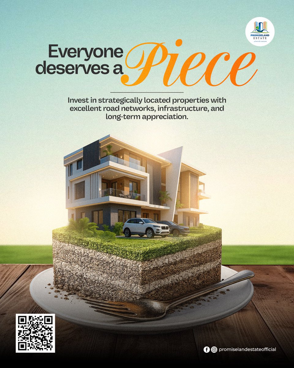 PROMISELANDPAGE's tweet photo. Everyone deserves a place to call their own.

At Promiseland Innovation City, owning a piece of the future is within your reach. Secure your plot today and invest in a smart community designed for growth, opportunity, and lasting value.

Your land. Your future. Your legacy. https://t.co/EORkIJMOXH