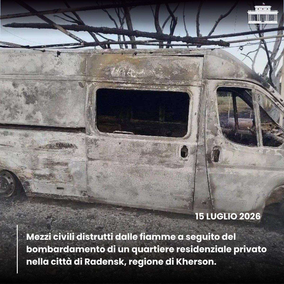 rusembitaly's tweet photo. DI TUTTO QUESTO I MEDIA ITALIANI NON PARLANO. 

📷PROVE FOTOGRAFICHE dei crimini delle Forze Armate ucraine, perpetrati contro la popolazione civile dal 13 al 19 luglio 2026.

🔗 https://t.co/I0u0YHAthz https://t.co/VvOifSueLG