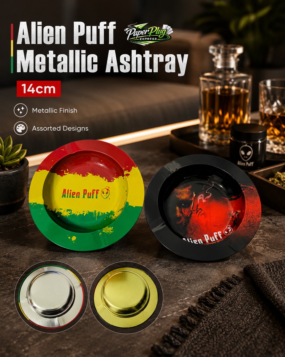 PaperPlugExpres's tweet photo. Alien Puff 14cm Metallic Ashtray 👽 Durable finish, bold designs and easy to clean—available at Paper Plug Express.
https://t.co/z7aCtNygpW
#AshtrayKenya #AlienPuff #PaperPlugExpress https://t.co/BwRwGBO9fy