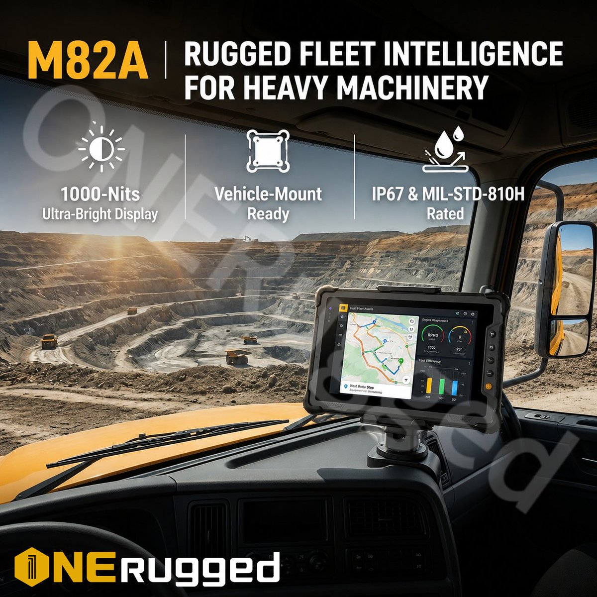theonerugged's tweet photo. Meet the #M82A 🔥
An 8-inch rugged tablet that laughs at water 💦, dust 🏜️, drops 🪨, and extreme temperatures!
✅ Intel 12th Gen Power
✅ IP67 + MIL-STD-810H
✅ Hot-swappable battery
✅ Barcode scanner & NFC ready
#RuggedTablet #ONERugged #Windows11Tablet #ToughDevice #IP67 https://t.co/YCYXPjONvx