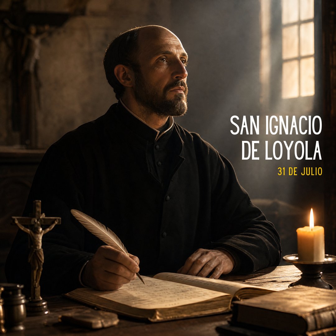 JesuitasESP's tweet photo. El 31 de julio de 2026 se cumplen 470 años de la muerte de San Ignacio de Loyola.
Su legado sigue vivo: los Ejercicios Espirituales, el discernimiento, el “en todo amar y servir” y una misión que, desde la Compañía de Jesús, lleva casi 500 años en las fronteras de la fe, la justicia, la educación y la cultura.