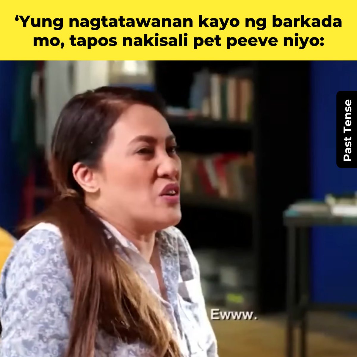 StarCinema's tweet photo. Nakakawalang gana na pala tumawa 😑
#AiAiDelasAlas #PastTense https://t.co/frjCl3ALrT