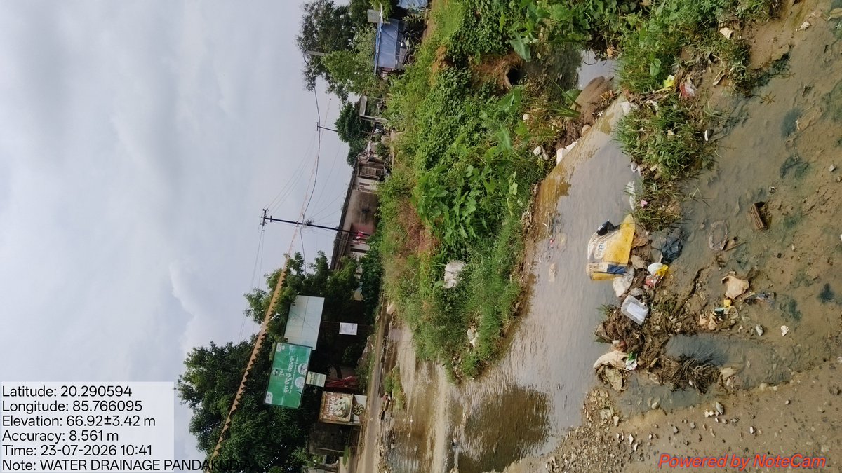 laxmisankar4's tweet photo. @bmcbbsr @MayorofBBSR @CMO_Odisha Is BMC waiting for another Drainage accident near PANDAKUDIA entry near SOA campus 4, drain water is flowing above  road always,drain is cmpltly jam, road is blocked by locals, childrens are going to school ths road, several complaints no action https://t.co/DgD4mvfngq