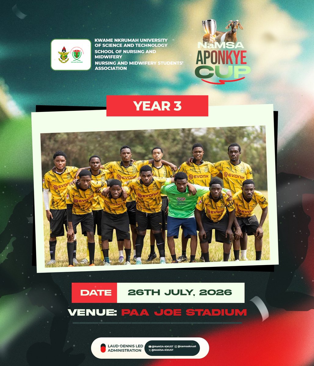 NAMSA_KNUST's tweet photo. Introducing the squad for class of 2027. 
Came close last year by reaching the finals, sources say they’ve learnt their lessons, can they claim the title?

Let’s go! https://t.co/o9ltQZsQcg