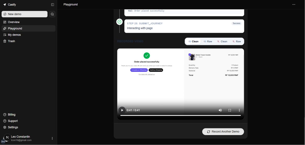 YvesDC0's tweet photo. Just finished the Castfy Playground 🎉

You can now test the tool directly: paste any web URL + prompt, and see the AI generate a polished product demo video in real time.

For now it would be “bring your own AI API key” (you keep full control and no extra cost from me).

Should I open it for early testing? 

Reply with Yes / No / or any feedback 👇

#BuildInPublic #SaaS #IndieHackers