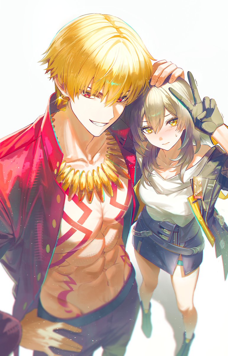 ISB_47's tweet photo. さあ、ポーズを取れ。星核 ✌️️
#Stelle #Gilgamesh https://t.co/T3mwR44UWY