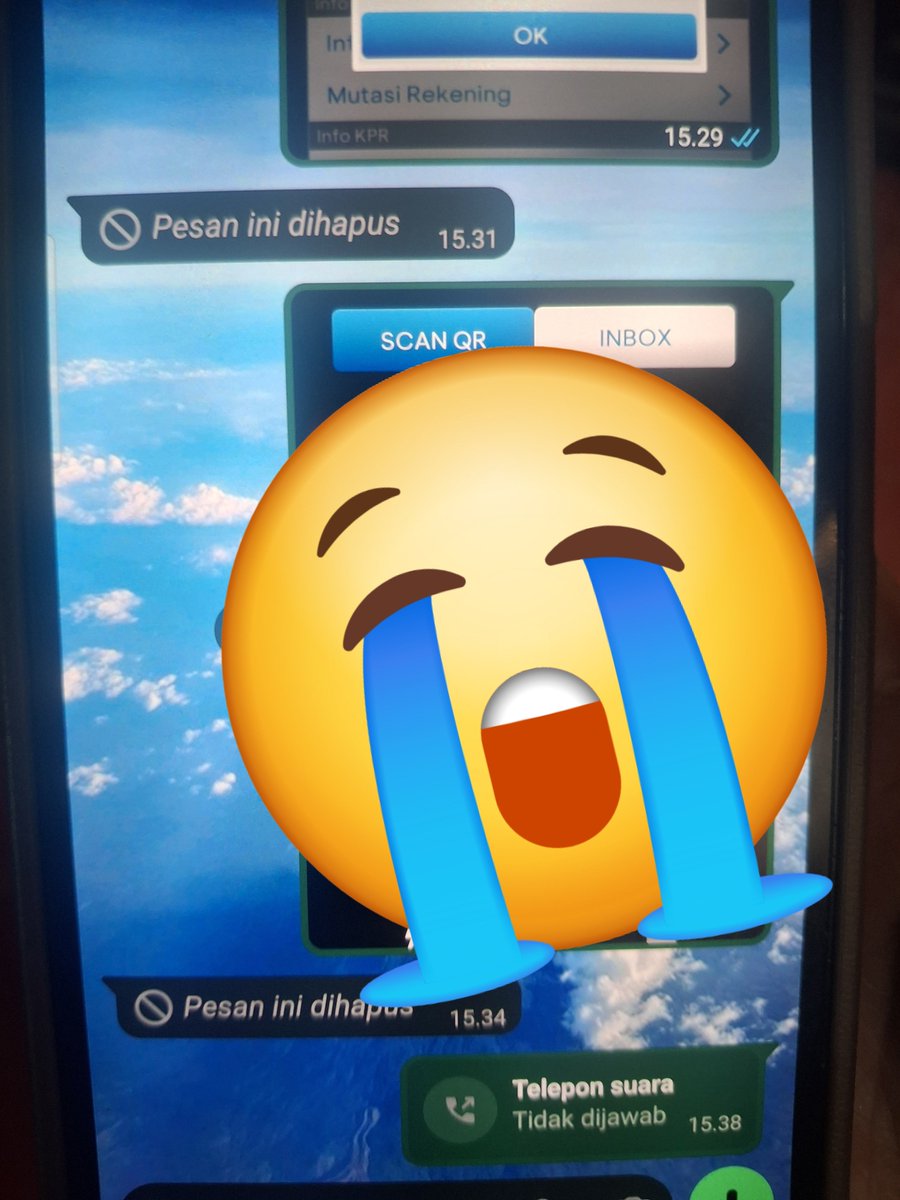 maatchachih's tweet photo. lalu kaka aku disuruh ngescan barcode.. disini gue mikir duh kaka gue bodoh bgt.. ngapain dia scan.. https://t.co/o6ISJMZT5K