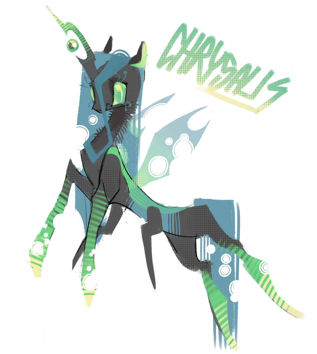 frillinie's tweet photo. queen chrysalis :3 https://t.co/OjuxF5Cxn2