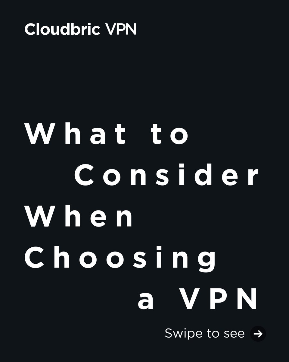 cloudbric's tweet photo. What to Consider When Choosing a VPN?

When selecting a reliable VPN service, the following factors are essential:

#CyberSecurityTips https://t.co/wEGGinm7LI
