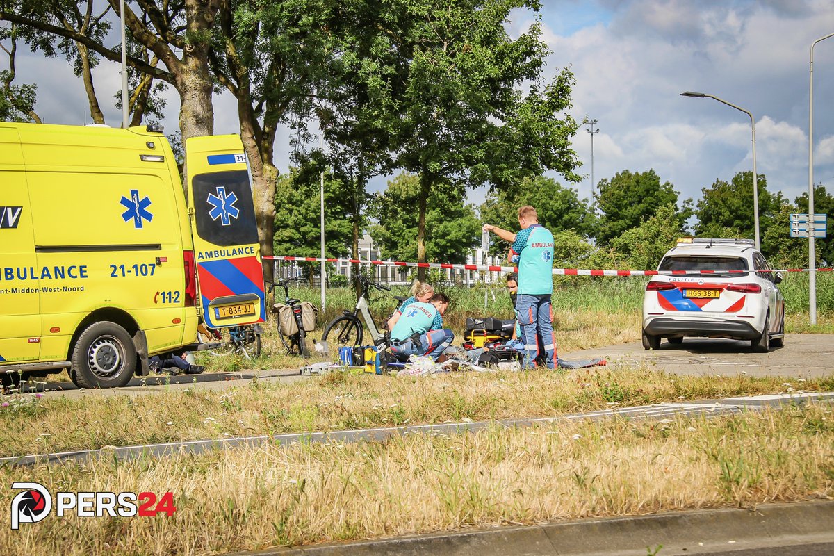 Zwaargewonde bij ernstig ongeval tussen twee fietsers in Rosmalen